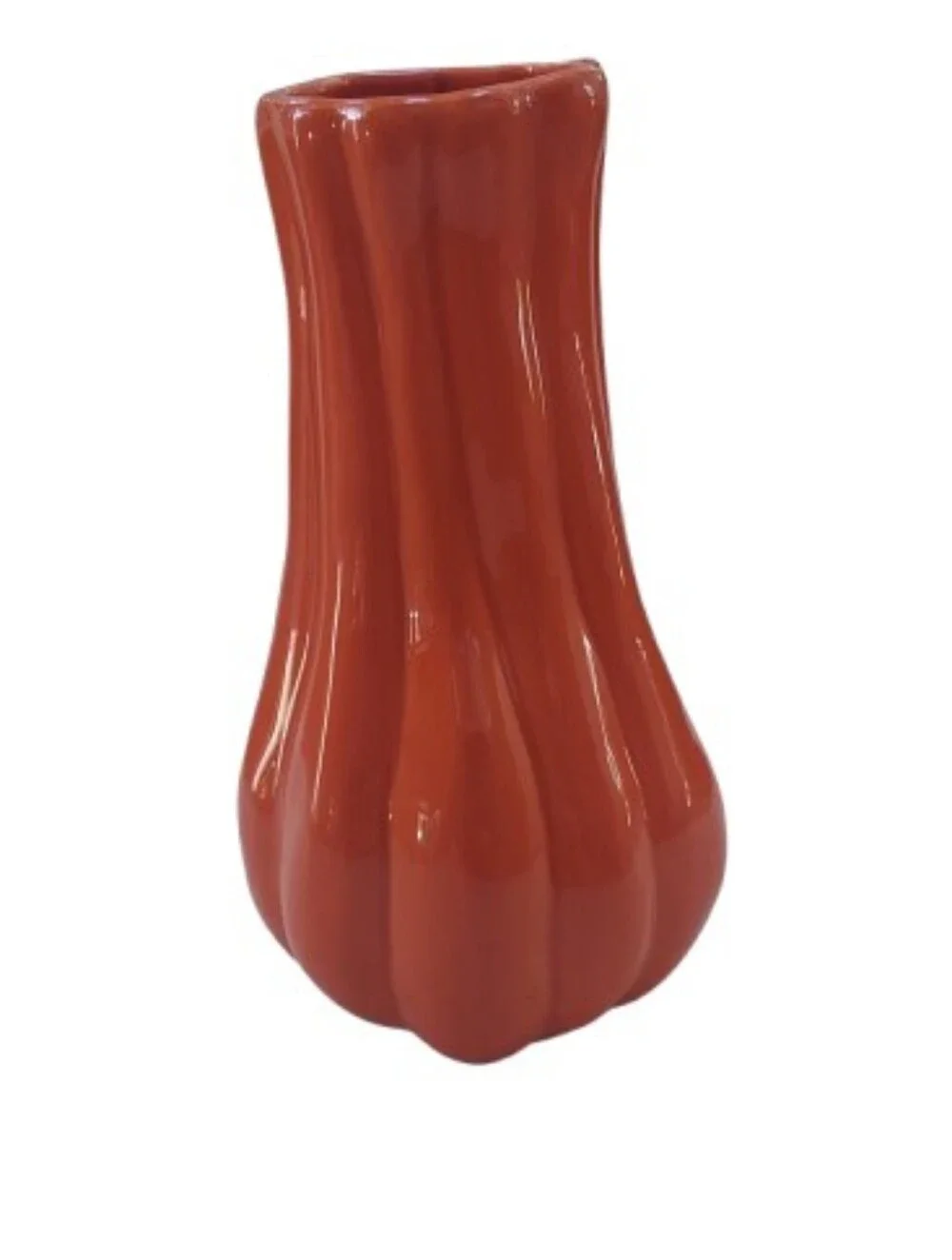 Crate&Barrel Burnt Orange Harvest Vase Home Decor Crate & Barrel